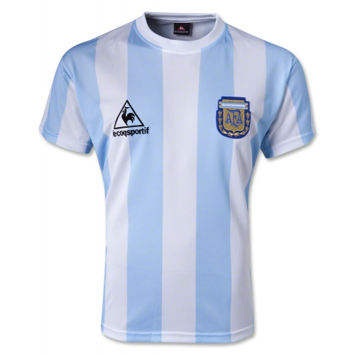 1986 Argentina Retro Home Soccer Jersey Shirt